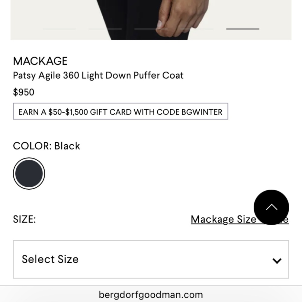 Mackage Patsy Agile 360 Light Down Puffer Coat $9… - image 5